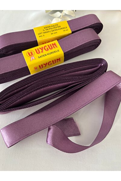 partici dükkanı شريط ساتان - شريط فيونكة بلون الليلك - عرض 2 سم طول 10 أمتار