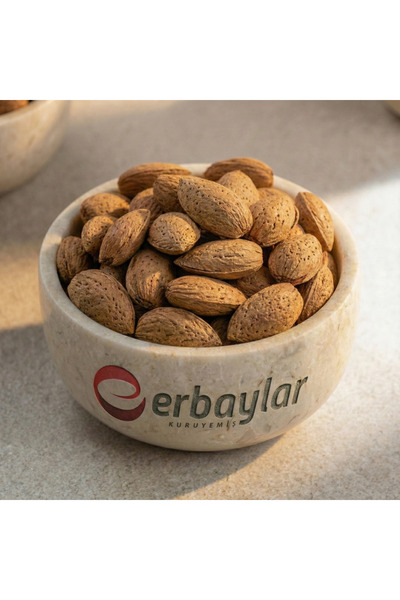 ERBAYLAR KURUYEMİŞ Erbaylar Kabuklu Badem Çiğ - 250 Gr