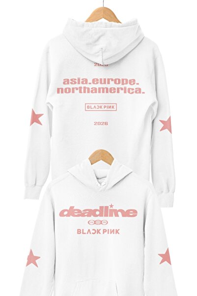 Fuddy Moda Φούτερ με κουκούλα Unisex με στάμπα Deadline Star στο μπράτσο και ...