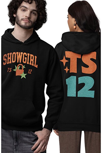 Fuddy Moda سويت شيرت للجنسين من Showgirl TS 12 Back مطبوع بغطاء رأس، هوديي بت...