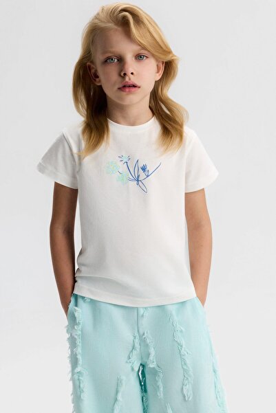 NK Fată Noibe tricou 4-8 ani Ecru