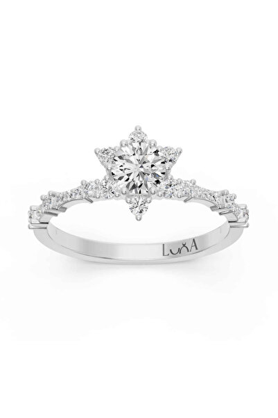 Luna Diamond 0.85 Karat Lotus Pırlanta Yüzük
