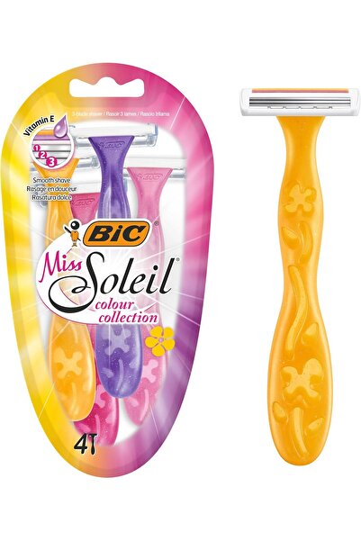 Bic Miss Soleil Colour Collection Special Edition Razors - Pack 3+1 (4 Total)