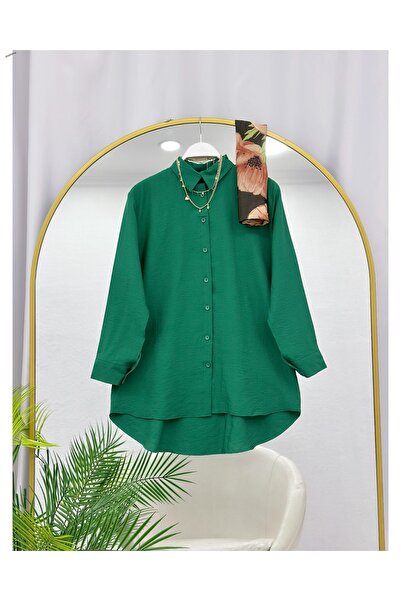 YEDİLALE Relaxed Cut Classic Women's Shirt [Loose Fit, Only the Shirt Is Incl...