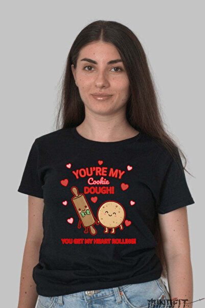GILDAN Tricou Valentine S Day Cuplu Tu Esti Aluatul Meu De Biscuiti Dama