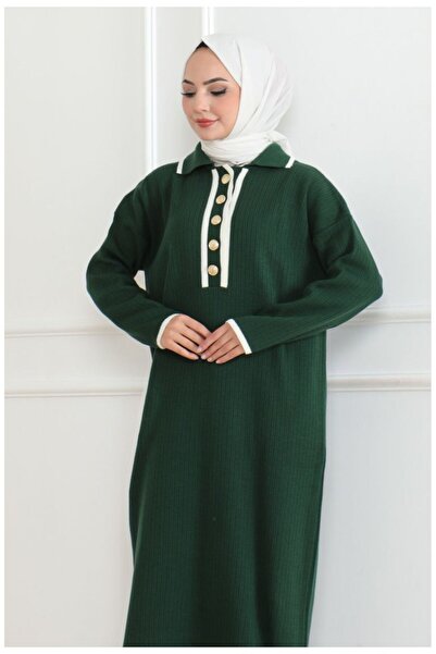 STİLZERAFET ROCHIE DE tricotaje cu nasturi în față