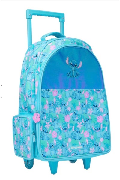 SMIGGLE Stitch Çekçekli Tekerlekli Işıklı Çanta