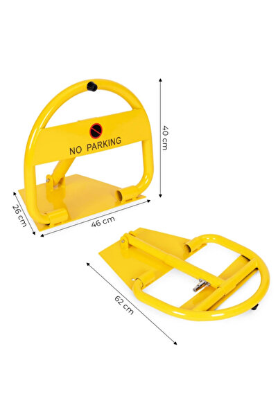 ideal STORE Skladacia parkovacia blokáda IdealSTORE s kľúčom a reflexnými pás...