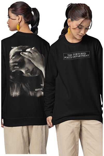 Fuddy Moda سويت شيرت قصة فضفاضة تايلور سويفت Who's Afraid Of Little Old Me بد...