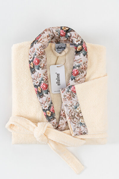 Ellaline Halat de baie cu model de flori FIORE bumbac 100% certificat, halat ...