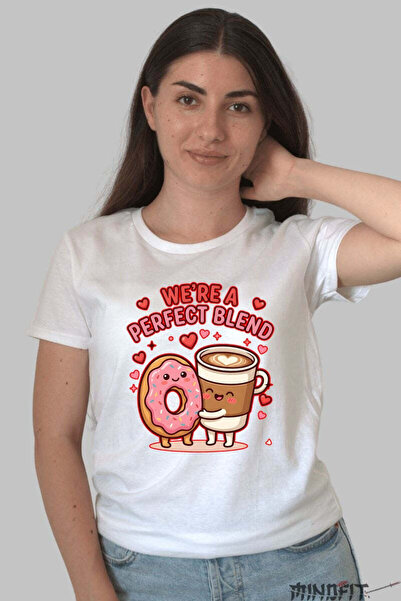 GILDAN Valentine's Day Couple T-Shirt - We're A Perfect Blend Women