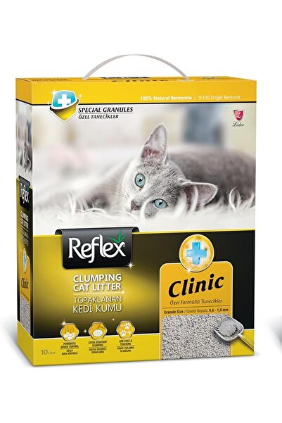Reflex Klinik (Özel Formüllü Tanecikler) Topaklanan Kedi Kumu 10 Lt