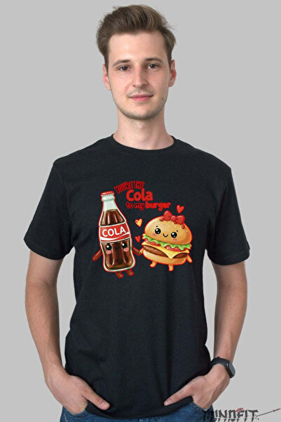GILDAN Valentine's Day Couple T-Shirt - You Are the Cola to My Burger Man