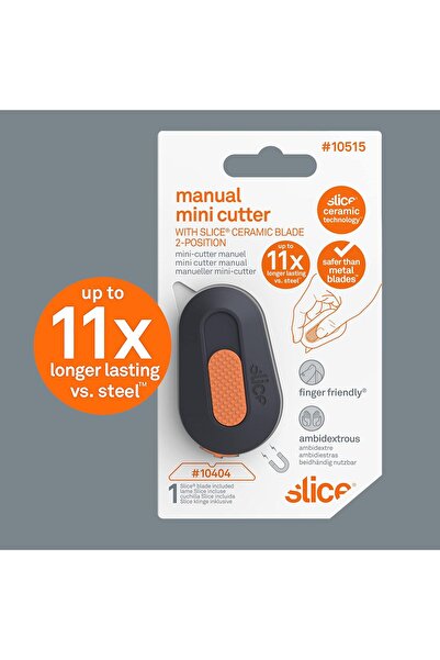 Slice 10515 Mini Box Cutter, Ceramic Blade Locks Into Position, Right or Left...