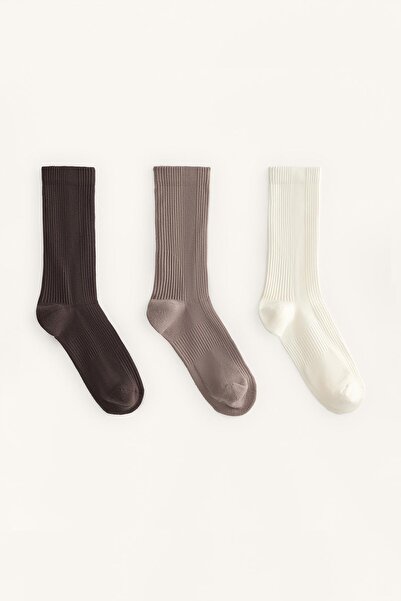 Oysho 3 çift Classic polyamid karışımı spor çoraplar