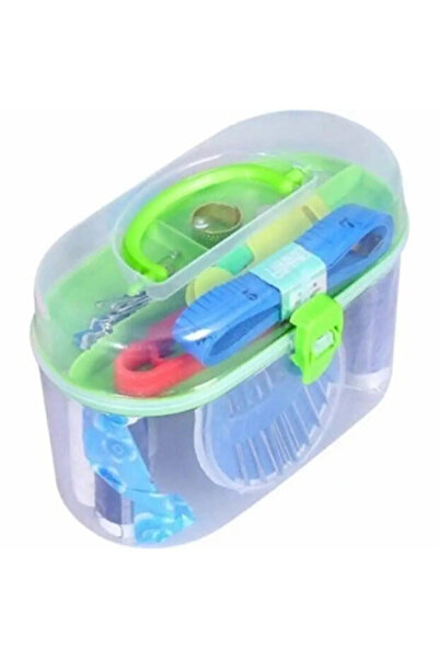 GÜZELYÜZ AVM Dikiş Kutusu İğne İplik Mezura Makas Seyahat Dikiş Seti Çantalı ...