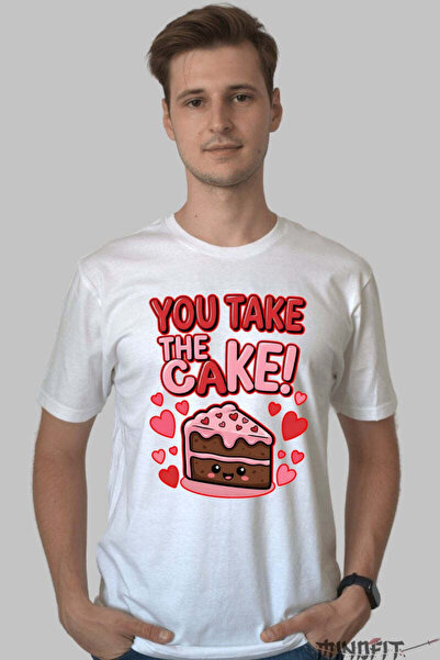 GILDAN Tricou Valentine's Day Cuplu - You Take The Cake Barbat
