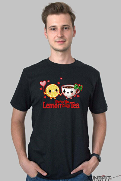 GILDAN Tricou Valentine S Day Cuplu You Re The Lemon To My Tea Barbat