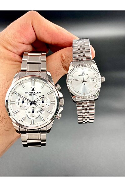 Daniel Klein Gümüş Renk Erkek Kadın Kol Saati
