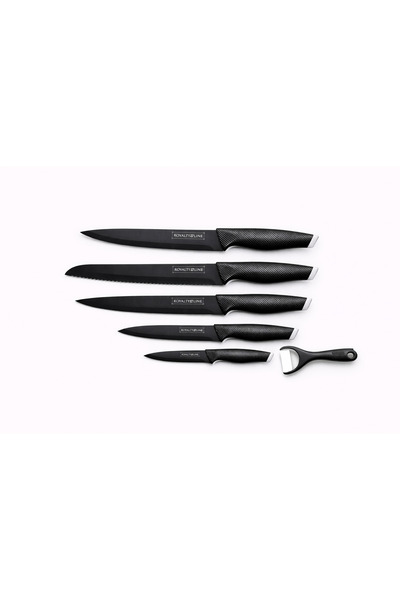 Royalty Line Set cutite bucatarie Royalty Line, 7 piese, inox, strat antiader...
