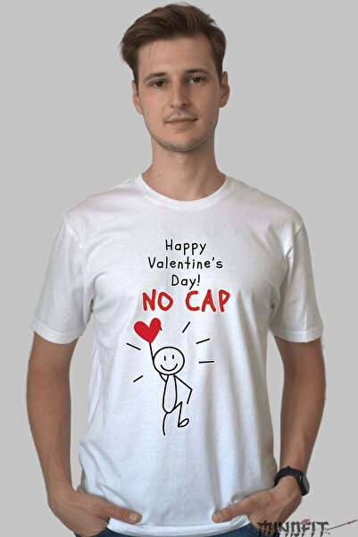 GILDAN Μπλουζάκι Ημέρα του Αγίου Βαλεντίνου Χαρούμενη Αγάπη Χωρίς Όρια Άνδρας