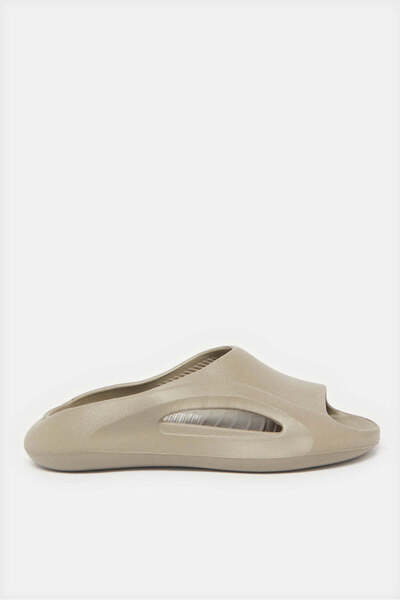 REDTAG Men Taupe Moulded Comfort Slide