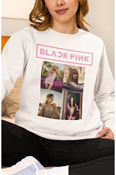 Fuddy Moda Unisex Oversized Blackpink Members Kpop Music Printed Crew Neck Ho...