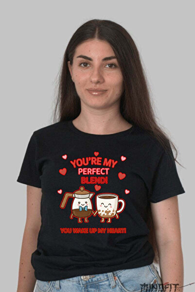 GILDAN Tricou Valentine S Day Cuplu You Re My Perfect Blend Dama