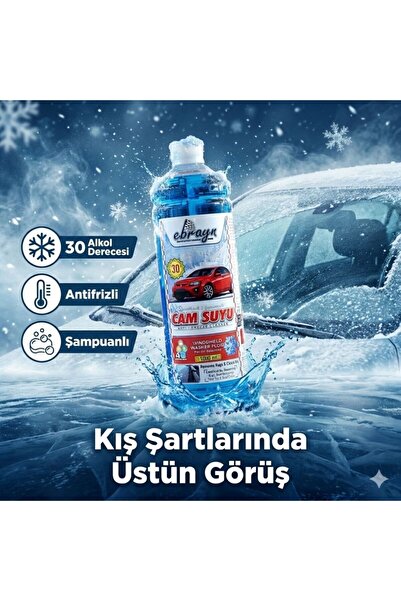 Otolaria Antifrizli Şampuanlı Silecek Cam Suyu 30 Derece 1 L