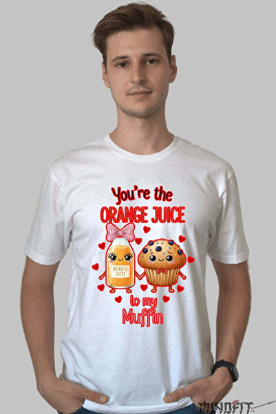 GILDAN Tricou Valentine S Day Cuplu You Re The Orange Juice To My Muffin Barbat