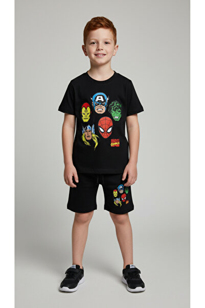 Booni Jooni Marvel Printed Shorts Set