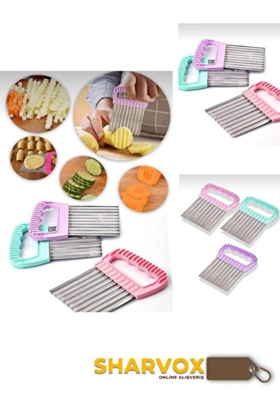 Sharvox قطاعة رقائق البطاطس متعددة الوظائف |   قطاعة الخضار والفواكه + أداة ت...