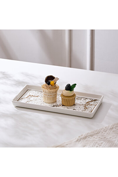 Malooki Porcelain serving platter, 30.5 - Marble Collection