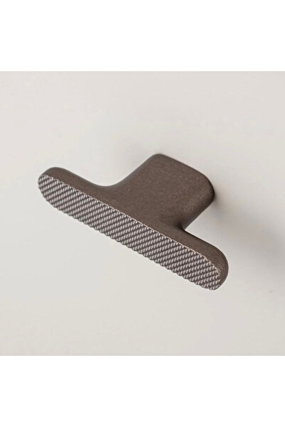 System 4727 Zamak Tırtıklı T Kulp Koyu Bronz Saten Renk 7 cm