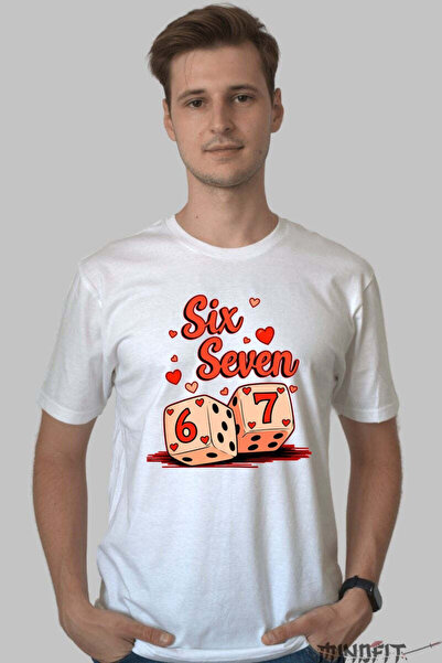 GILDAN Tricou Valentine S Day Cuplu Six And Seven Norocos Barbat