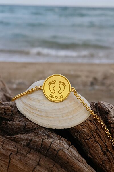 Generic 925 Ayar Gümüş Zincirli Kişiye Özel Bebek Künye Bileklik – Bujiteri Y...