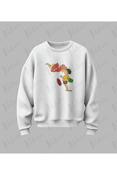 Nulivez Anime Studio Ghibli Ponyo Design Printed High Quality Unisex Oversize...