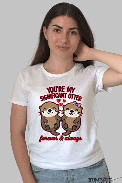 GILDAN Tricou Valentine's Day Cuplu - You-re My Significant Otter Dama