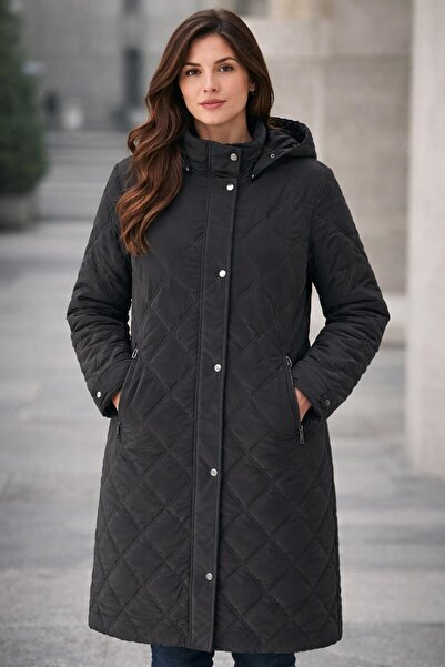 ModaPlaza Women's Camouflage Quilted Coat 5574