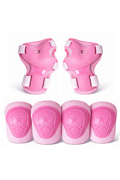 Flott Set 6 protectii role/skateboard pentru copii, Albastru, marime S, FPT16...