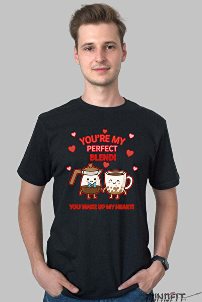 GILDAN Valentine's Day Couple T-Shirt - You-re My Perfect Blend Men