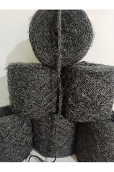 İPEK YÜN İPLİK DÜNYASI Ață de tricotat Angora 3 straturi (antracit) amestec 1...