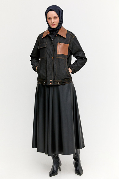 Setrms Spor Dikişli Pamuklu Denim Ceket