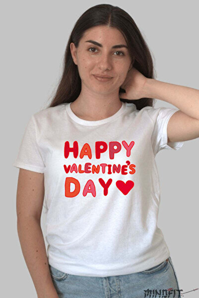 GILDAN Valentine S Day Happy Valentine S Day T-Shirt With Heart Women