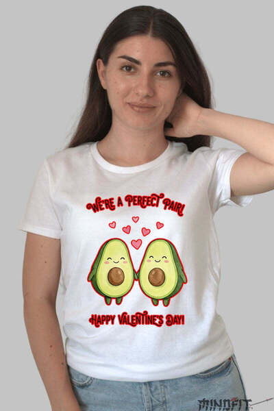 GILDAN Tricou Valentine S Day Cuplu We Re A Perfect Pair 2 Dama