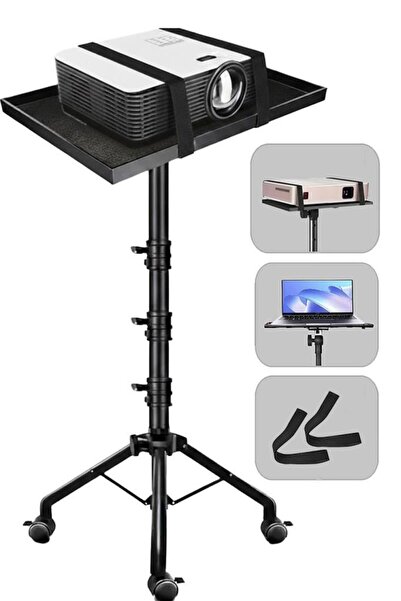 Lastvoice حامل عرض عالي الجودة قابل للتعديل مع عجلات طراز LP-22 بطول 73-163 سم