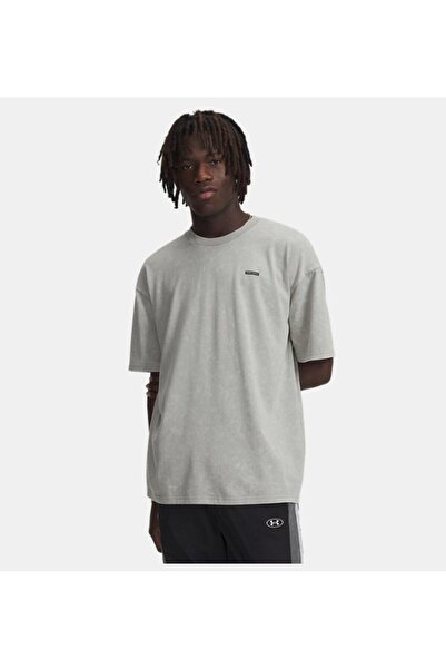 Under Armour Erkek UA Heavyweight Oversized Logo Wash Kısa Kollu T-shirt 1389...