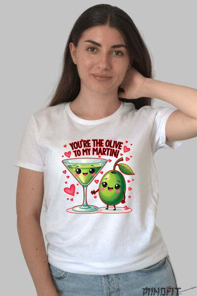 GILDAN Tricou Valentine S Day Cuplu You Re The Olive To My Martini Dama