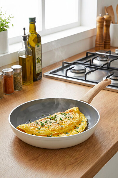 Masterchef 26 cm Ceramic Frying Pan – Non-Stick Ceramic Coating, Low-Fat Heal...