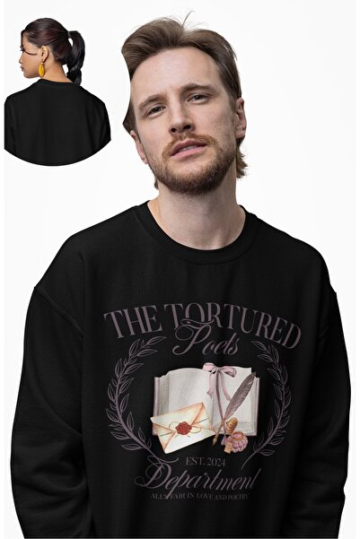 Fuddy Moda سويت شيرت للجنسين قصة فضفاضة The Tortured Poets Department تايلور ...